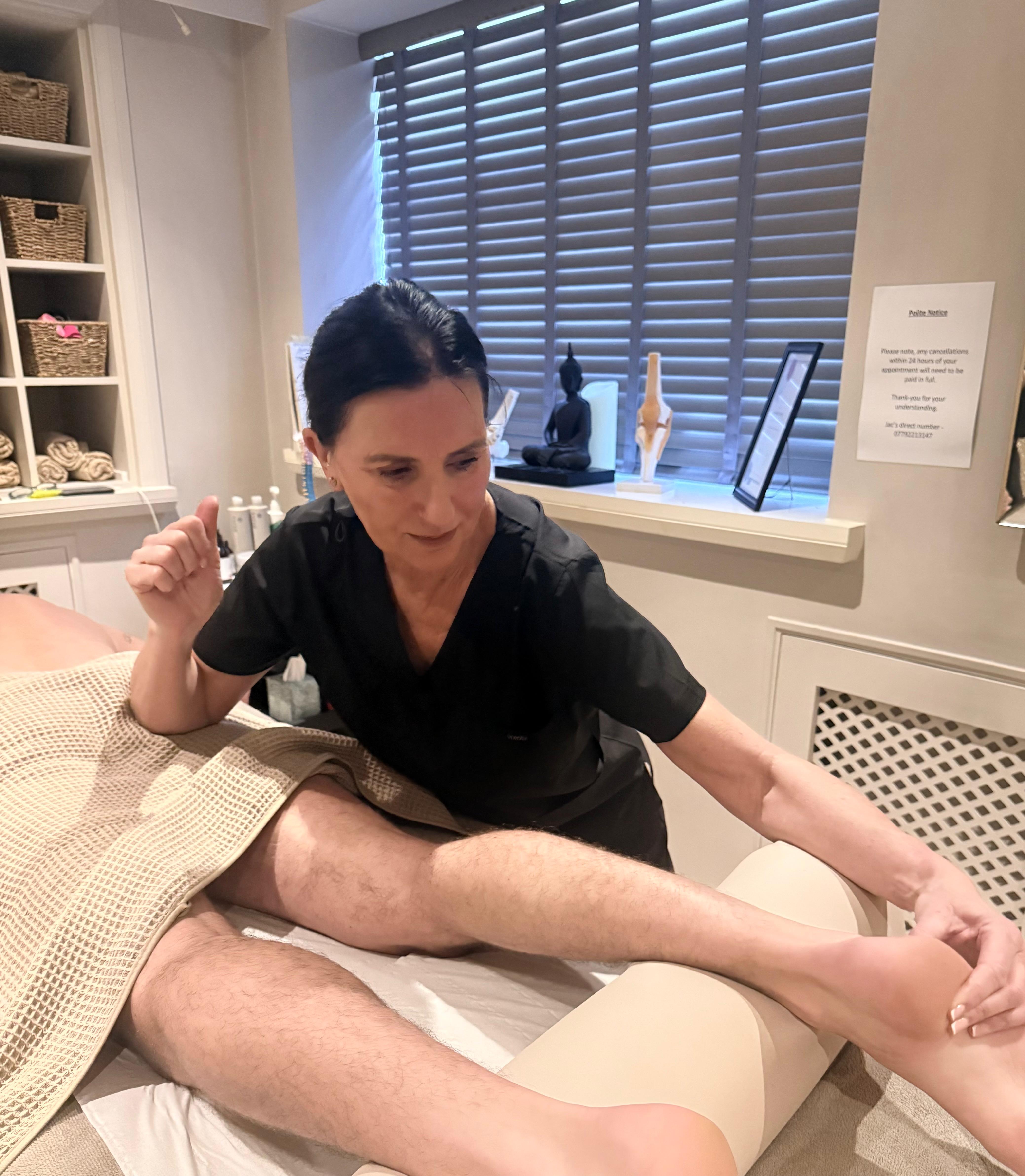 Clinical reflexology treatment by Jacqueline Baugh Sports Therapy